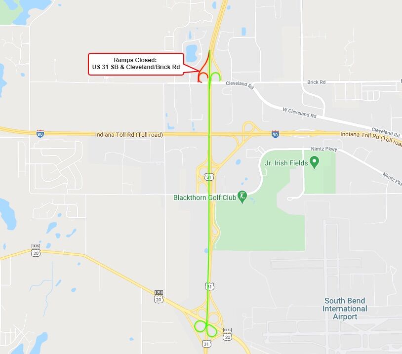 Reconstruction of U.S. 31 southbound to begin next week
